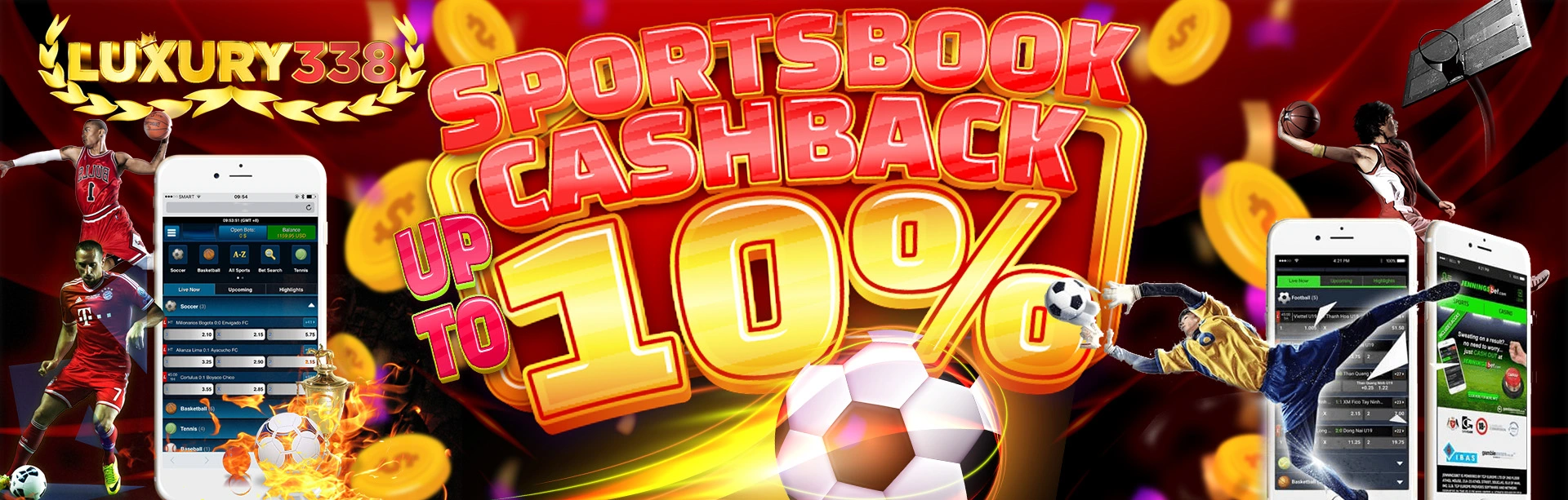 Klaim promo bonus deposit harian 10% untuk semua permainan di situs Luxury338.