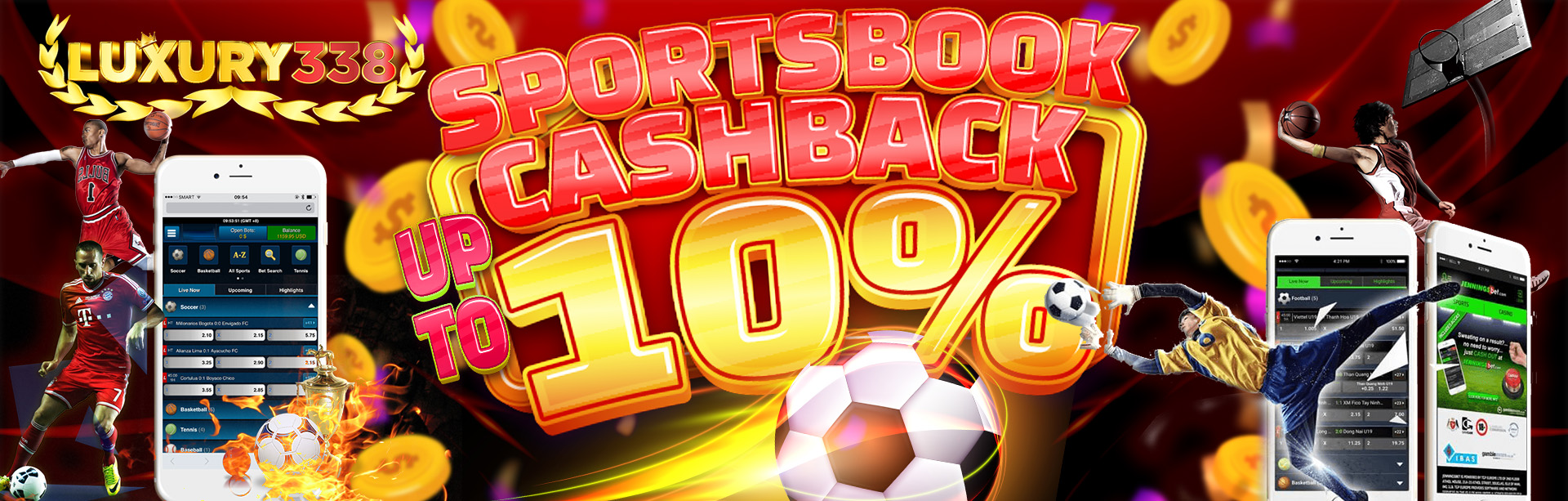 Promo Cashback Sportbook Luxury338